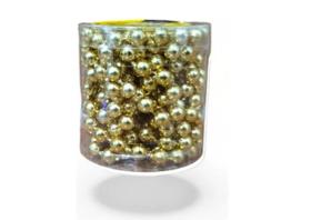 Cordão De Bolinhas De Natal 8 Mm Enfeite Natal Pote 2,7m