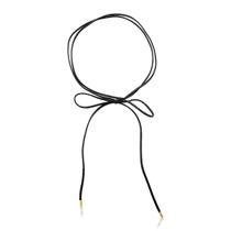 Cordão de Camurça com Ponteiras Douradas Cordão de Camurça com Ponteiras Douradas
