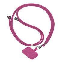 Cordão de Celular Ajustável com 2 Placas Suporte Alça Transversal até 75cm, Universal Cordão de Celular Ajustável com 2 Placas Suporte Alça Transversal até 75cm, Universal
