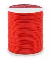 Cordão de cetim 1mm arte punto 50 metros cor 014 vermelho