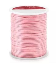Cordão de cetim 1mm arte punto cd001 cor 157 rosa claro 50 metros