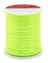 Cordão de cetim 1mm arte punto cd001 cor 164 amarelo neon 50 metros