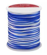 Cordão de cetim 1mm arte punto cd001 cor 182 multicor azul 50 metros Cordão de cetim 1mm arte punto cd001 cor 182 multicor azul 50 metros