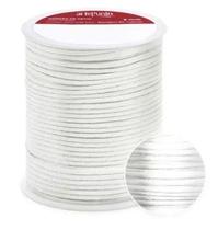 Cordão de cetim 2mm arte punto cd001 cor 001 branco 50 metros