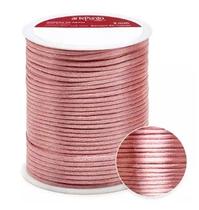 Cordão de cetim 2mm arte punto cd001 cor 093 nude rosado 50 metros Cordão de cetim 2mm arte punto cd001 cor 093 nude rosado 50 metros