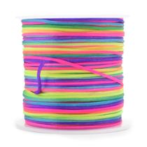 Cordão de Cetim Rabo de Rato Multicolor 1mm 50 Metros - artePunto Cordão de Cetim Rabo de Rato Multicolor 1mm 50 Metros - artePunto