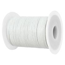 Cordão de Couro Legítimo GENIQUE 1,5 mm Branco 20 m Cordão de Couro Legítimo GENIQUE 1,5 mm Branco 20 m