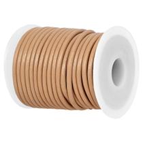 Cordão de Couro Legítimo GENIQUE 1,5mm 20m Bege Cordão de Couro Legítimo GENIQUE 1,5mm 20m Bege