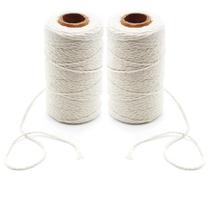 Cordão de cozinha Benvo 200 m, fio de algodão, 2 mm, bege, 2 rolos Cordão de cozinha Benvo 200 m, fio de algodão, 2 mm, bege, 2 rolos