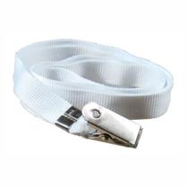 Cordão De Crachá Com Jacaré Branco 12mm