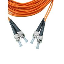 Cordão De Fibra Óptica Duplex Multimodo St / St - 15 Metros - Fibracem