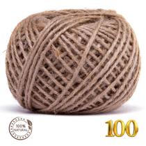 Cordão De Fio Juta Sisal 2mm X 100 Metros Artesanato Embalagens