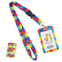 Cordão de Identificação com Porta-Crachá - Autismo e Deficiências Ocultas (1 Und)