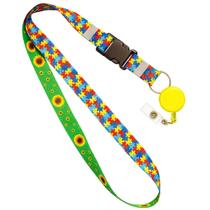 Cordão de Identificação com Roller Clip Retrátil - Autismo e Deficiências Ocultas (1 Und) Cordão de Identificação com Roller Clip Retrátil - Autismo e Deficiências Ocultas (1 Und)