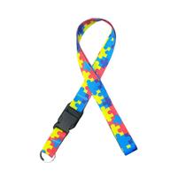 Cordão De Identificação Quebra Cabeça Autismo Infantil Crianças Adultos Autistas Cor Colorido