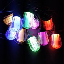 Cordão de lâmpadas de led 5m macho e fêmea