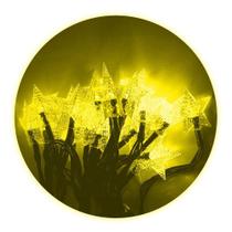 Cordão De Lampadas Led Pisca Formato Estrela 5 Metros 20l Carregamento Solar Natal Amarelo Cordão De Lampadas Led Pisca Formato Estrela 5 Metros 20l Carregamento Solar Natal Amarelo