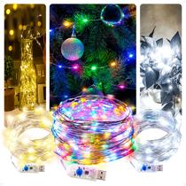 Cordão De Led Fio Fada 5m Decoração USB Pisca Pisca Strobo Cordão De Led Fio Fada 5m Decoração USB Pisca Pisca Strobo