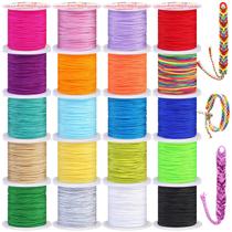 Cordão de Linha Cridoz 20 Rolos Nylon 0,8mm 18m Colorido Cordão de Linha Cridoz 20 Rolos Nylon 0,8mm 18m Colorido