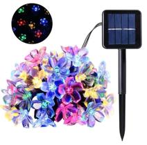 Cordão de Luz LED Solar 5m à Prova dÁgua Pisca Pisca Decorativo para Jardim, Natal e Festas Cordão de Luz LED Solar 5m à Prova dÁgua Pisca Pisca Decorativo para Jardim, Natal e Festas