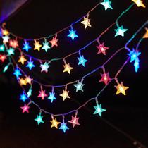 Cordão de luzes de estrela de cinco pontas com 28 LEDs, adequado para decoração de árvore de Natal/festa de Natal Cordão de luzes de estrela de cinco pontas com 28 LEDs, adequado para decoração de árvore de Natal/festa de Natal