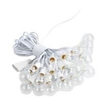 Cordão De Luzes Externas De 30 Metros Com Lâmpadas Globo Brancas Para Jardim, Festa, Casamento E Cordão De Luzes Externas De 30 Metros Com Lâmpadas Globo Brancas Para Jardim, Festa, Casamento E