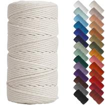 Cordão de macramê de algodão NOANTA 3mm x 201m Corda bege Cordão de macramê de algodão NOANTA 3mm x 201m Corda bege