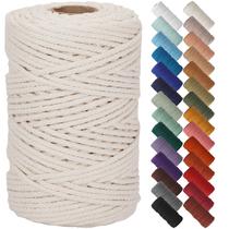 Cordão de macramê de algodão NOANTA 6mm x 100m Corda bege Cordão de macramê de algodão NOANTA 6mm x 100m Corda bege