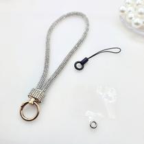 Cordão de Mão com glitter Para Capa de Celular ,curto para usar no Pulso , Ant-Perda corrente móvel Cordão de Mão com glitter Para Capa de Celular ,curto para usar no Pulso , Ant-Perda corrente móvel