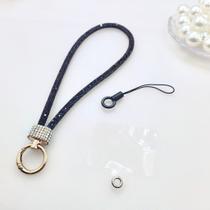 Cordão de Mão com glitter Para Capa de Celular ,curto para usar no Pulso , Ant-Perda corrente móvel