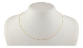 Cordão De Ouro 18k Feminino Corrente Cadeado 1.0 40 Cm Colar Cordão De Ouro 18k Feminino Corrente Cadeado 1.0 40 Cm Colar