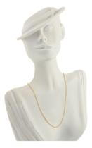 Cordão De Ouro 18k Feminino Corrente Cadeado 1.0 50 Cm Colar Cordão De Ouro 18k Feminino Corrente Cadeado 1.0 50 Cm Colar
