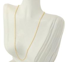 Cordão De Ouro 18k Feminino Corrente Cadeado 1.1 50 Cm Colar Cordão De Ouro 18k Feminino Corrente Cadeado 1.1 50 Cm Colar