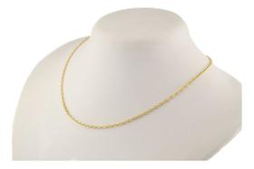Cordão De Ouro 18k Feminino Corrente Cadeado 2.4 45 Cm Colar