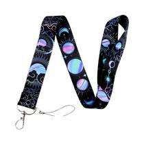 Cordão De Pescoço Anime Fases Da Lua E Sol, Chaveiro, Porta-Cartão De Identificação, Suporte Para