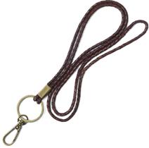 Cordão de Pescoço GENIQUE de Couro 53 cm Marrom Antigo Cordão de Pescoço GENIQUE de Couro 53 cm Marrom Antigo