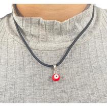 Cordão De Pescoço Olho Grego Redondo Vermelho 0,5 Cm Cordão De Pescoço Olho Grego Redondo Vermelho 0,5 Cm