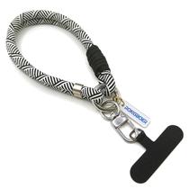 Cordão de pulseira RONGBOER para celular R13 (preto e branco)