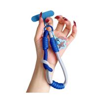 Cordão De Pulso Universal Destacável Para Celular Com Estrela Trançada E Patch Cord - Novo E Fofo Cordão De Pulso Universal Destacável Para Celular Com Estrela Trançada E Patch Cord - Novo E Fofo