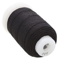 Cordão de rosca The Beadsmith Pure Silk Cord preto 0,42 mm 84 m