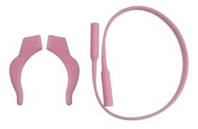 Cordão De Silicone Óculos Infantil Com Trava Gancho Rosa