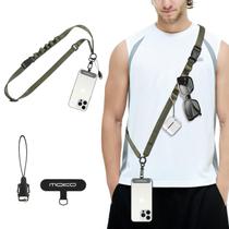 Cordão de telefone MoKo Universal Nylon Ajustável Verde Militar