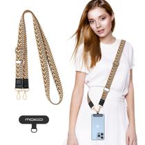 Cordão de telefone MoKo Universal Trançado Ajustável em Caqui Cordão de telefone MoKo Universal Trançado Ajustável em Caqui