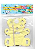 Cordão Decorativo Formas -Urso Com 3 Metros Amarelo