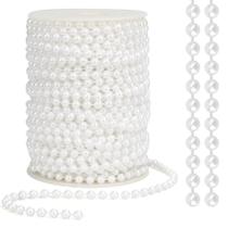 Cordão decorativo Pearl Garland Chffcuh 6 mm branco 24 m
