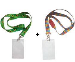 Cordão - Deficiência Oculta e Autismo com Trava de Segurança Anti Sufocamento - Tdah