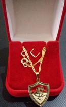 cordão do fluminense folheado a ouro 18 k