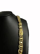 Cordão Dubai 15Mm Banhado A Ouro 18K - Fecho Jacaré