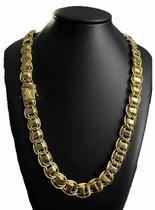 Cordão Dubai 15Mm Banhado A Ouro 18K - Fecho Mão Rezendo