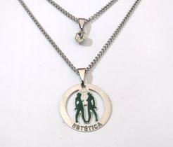 Cordão Duplo Estética Beleza Corrente Aço Inox Cordão Duplo Estética Beleza Corrente Aço Inox